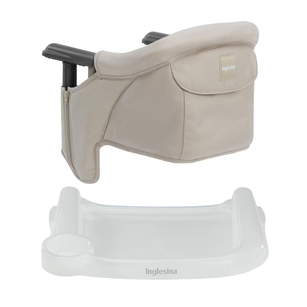 Inglesina Beige Clip-On High Chair with Tray